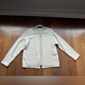 Splendid Pearl Button-Front Knit Cardigan for Women